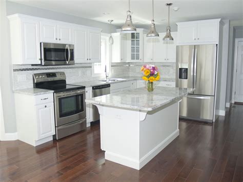 white kitchen cabinets stainless steel appliances|non white countertops with appliances.